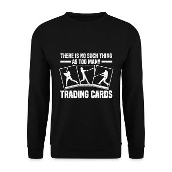 Trading karten - Unisex Pullover - Schwarz - Vorne - Alina (178cm) & Michal (187cm)
