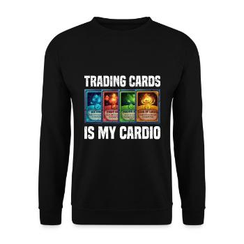 Trading karten - Unisex Pullover - Schwarz - Vorne - Alina (178cm) & Michal (187cm)