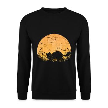 Ratons laveurs cadeau raton laveur - Sweat-shirt Unisexe - noir - Devant - Alina (178cm) & Michal (187cm)
