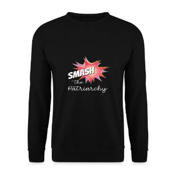 Écrasez le patriarcat - Sweat-shirt Unisexe - noir - Devant - Alina (178cm) & Michal (187cm)