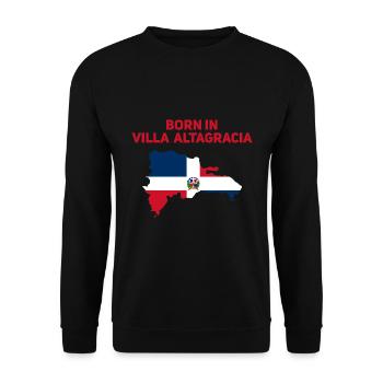 République dominicaine - Sweat-shirt Unisexe - noir - Devant - Alina (178cm) & Michal (187cm)