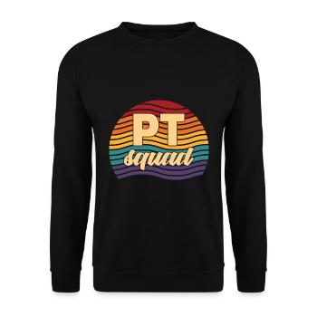Physiotherapy - Unisex Sweatshirt - black - Front - Alina (178cm) & Michal (187cm)