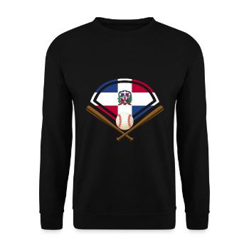 Baseball République dominicaine - Sweat-shirt Unisexe - noir - Devant - Alina (178cm) & Michal (187cm)