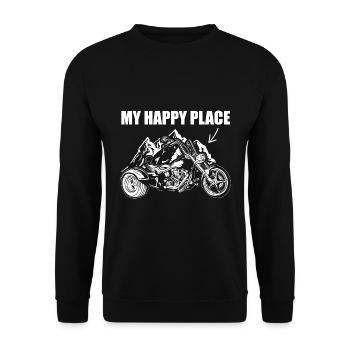 Idées cadeaux Trike | Trikes Trike Rider Moto - Sweat-shirt Unisexe - noir - Devant - Alina (178cm) & Michal (187cm)
