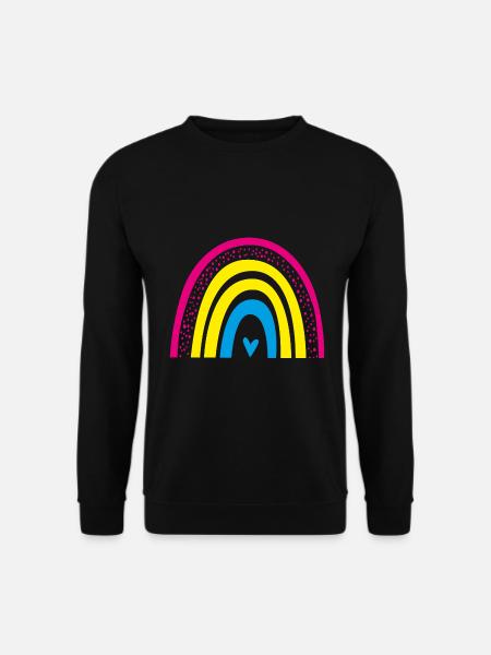 LGBT Pan Rainbow Equality Pansexual - Unisex Sweatshirt - black