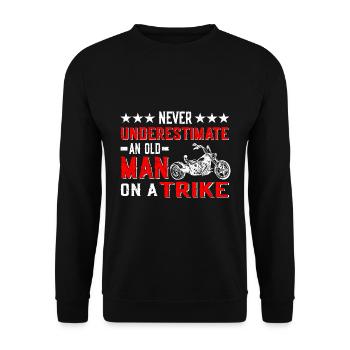| cadeaux trike Triker Trikes Motos à moteur - Sweat-shirt Unisexe - noir - Devant - Alina (178cm) & Michal (187cm)