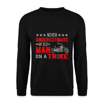 Trike Men - Unisex Sweatshirt - black - Front - Alina (178cm) & Michal (187cm)