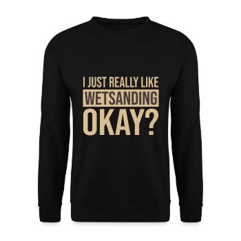 Car painter - Unisex Sweatshirt - black - Front - Alina (178cm) & Michal (187cm)