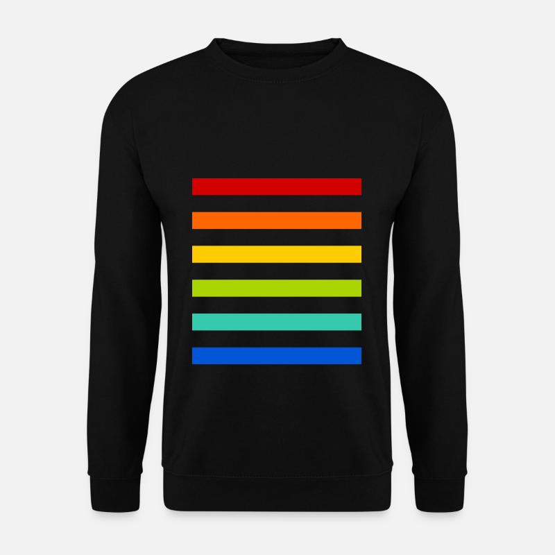Rainbow Stripes - Unisex Sweatshirt - black