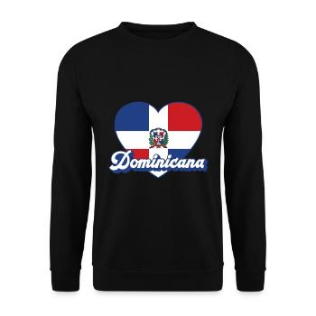 République dominicaine - Sweat-shirt Unisexe - noir - Devant - Alina (178cm) & Michal (187cm)