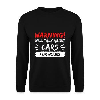 voitures tuning de voiture parler idée cadeau en disant - Sweat-shirt Unisexe - noir - Devant - Alina (178cm) & Michal (187cm)