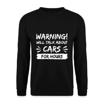 voitures tuning de voiture parler idée cadeau en disant - Sweat-shirt Unisexe - noir - Devant - Alina (178cm) & Michal (187cm)