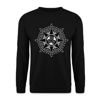 Bretagne Hermines - Sweat-shirt Unisexe - noir - Devant - Alina (178cm) & Michal (187cm)
