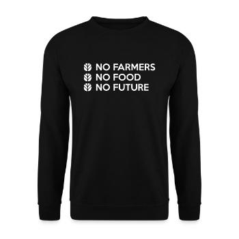 Agriculteur démonstration agricole agriculteur - Sweat-shirt Unisexe - noir - Devant - Alina (178cm) & Michal (187cm)