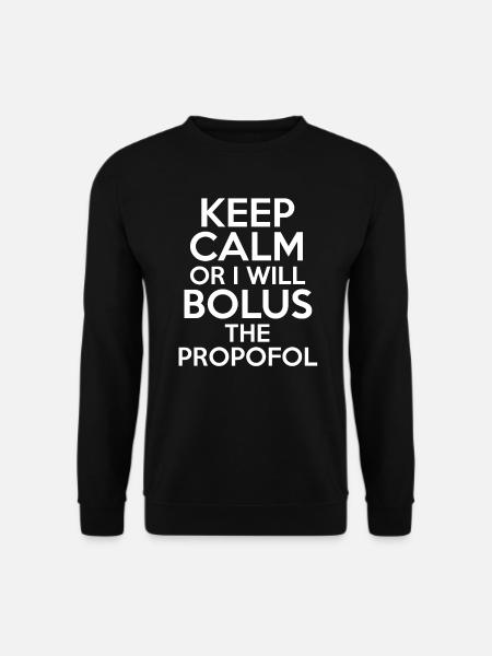 Propofol Anästhesie Arzt Narkose CRNA Anästhesist - Unisex Pullover - Schwarz