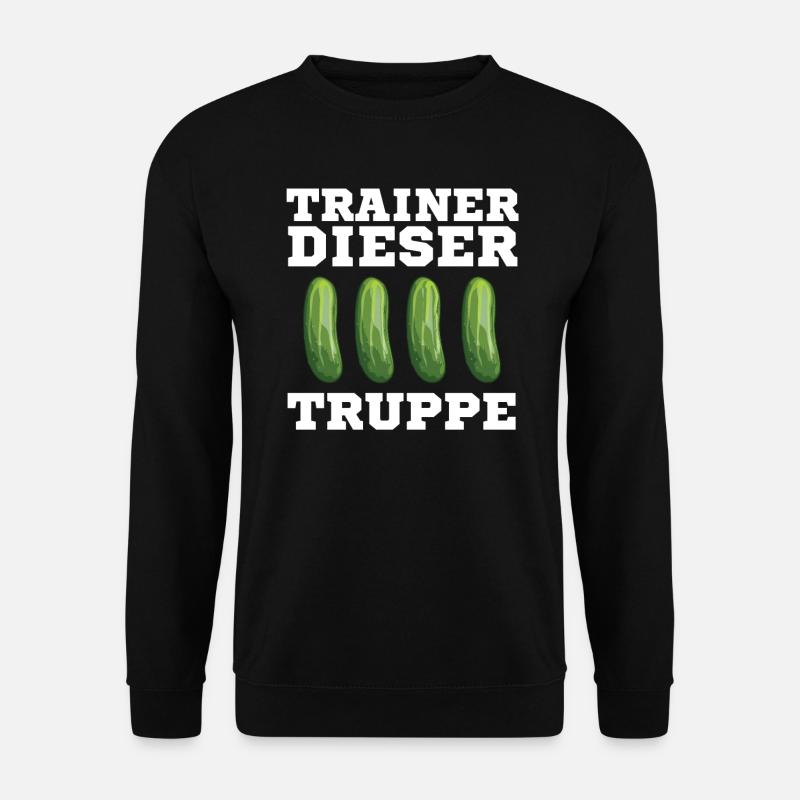 Gurkentruppe Trainer Gurke Mannschaft Fußball - Unisex Pullover - Schwarz