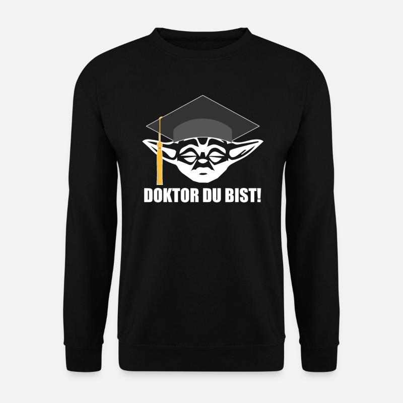Promotion Geschenk Doktor Doktortitel Doktorhut - Unisex Pullover - Schwarz
