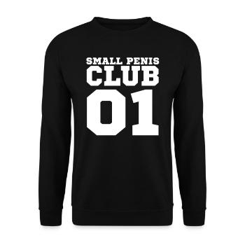 Small Penis Club 01 Mikropenis Micropenis Party - Sweat-shirt Unisexe - noir - Devant - Alina (178cm) & Michal (187cm)