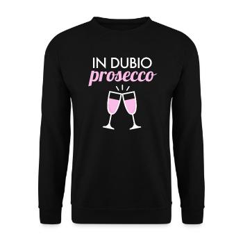 In Dubio Prosecco 2020 Lawyer Law Student Law - Unisex Sweatshirt - black - Front - Alina (178cm) & Michal (187cm)