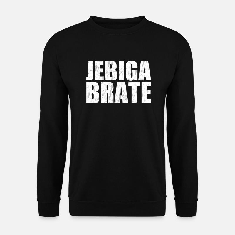 Jebiga Brate Balkan Serbien Kroatien Jugo Slang - Unisex Pullover - Schwarz