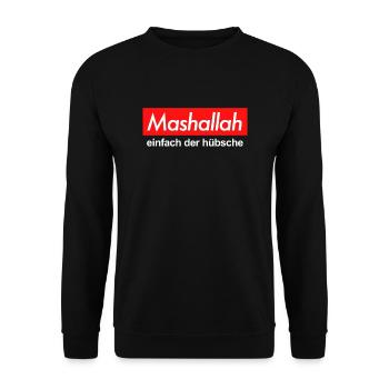 Mashallah einfach die hübsche Meme Video Hübsch - Unisex Pullover - Schwarz - Vorne - Alina (178cm) & Michal (187cm)