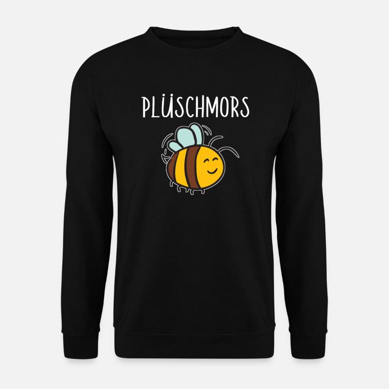 Plüschmors Hummel Plattdeutsch Biene Platt Deutsch - Unisex Pullover - Schwarz