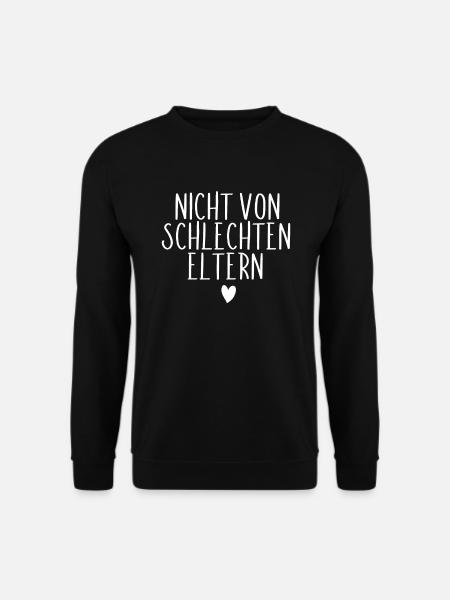 Nicht von schlechten Eltern Kinder Vatertag Mutter - Unisex Pullover - Schwarz