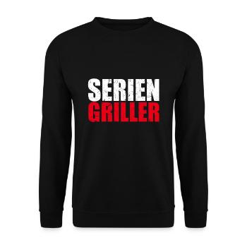 Gril en série grillades grill maître viande - Sweat-shirt Unisexe - noir - Devant - Alina (178cm) & Michal (187cm)
