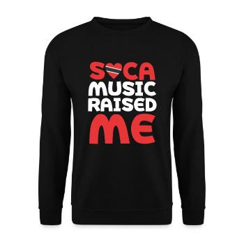 Soca Music is Life Trinidad and Tobago Trini - Sweat-shirt Unisexe - noir - Devant - Alina (178cm) & Michal (187cm)