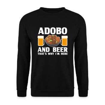 Adobo filipino philippinen asien manila pinoy - Unisex Pullover - Schwarz - Vorne - Alina (178cm) & Michal (187cm)
