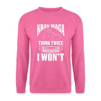 Krava Maga Kämpfer Kämpferin Selbstverteidigung - Unisex Pullover - Pink - Vorne