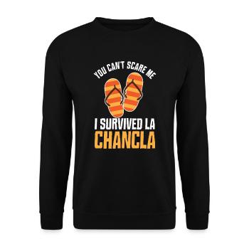 La Chancla Mexican Child Mexico Mother Latina - Unisex Sweatshirt - black - Front - Alina (178cm) & Michal (187cm)
