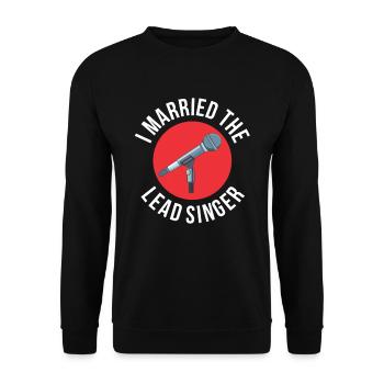 Lead Singer Chanteur Chanteuse Chanteuse Chanter Musique Karaoké - Sweat-shirt Unisexe - noir - Devant - Alina (178cm) & Michal (187cm)