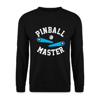 Pinball Master Flipper automatique Joueur Spie Automat - Sweat-shirt Unisexe - noir - Devant - Alina (178cm) & Michal (187cm)
