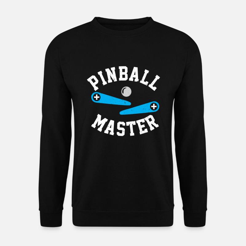 Pinball Master Flipperautomat Spieler Spie Automat - Unisex Pullover - Schwarz