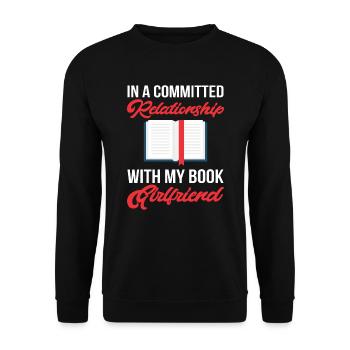Fictional Characters Books Reading Readers Book Fan - Unisex Sweatshirt - black - Front - Alina (178cm) & Michal (187cm)