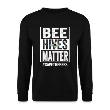 Apicole Apiculture Miel Apiculture Abeille - Sweat-shirt Unisexe - noir - Devant - Alina (178cm) & Michal (187cm)