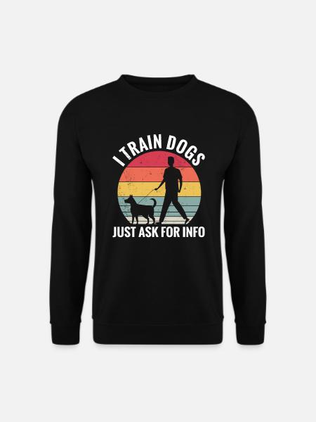 Hund Hunde Hundeschule Hundetrainer Hundetraining - Unisex Pullover - Schwarz