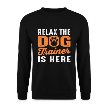 Chien chien école chien entraîneur chien entraînement - Sweat-shirt Unisexe - noir - Devant - Alina (178cm) & Michal (187cm)