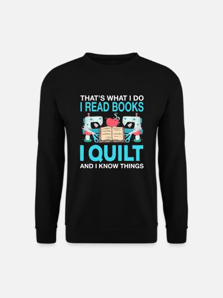 Quilt Steppen Quilting Nähen Stricken Nadel Quilt - Unisex Pullover - Schwarz