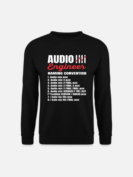 Sound Engineer Sound Engineer Sound Engineer Music DJ - Unisex Sweatshirt - black