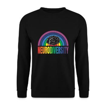 Neurodiversity Neurodiversity Autistic Autism - Unisex Sweatshirt - black - Front - Alina (178cm) & Michal (187cm)