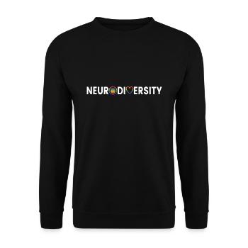 Neurodiversity Neurodiversity Autistic Autism - Unisex Sweatshirt - black - Front - Alina (178cm) & Michal (187cm)