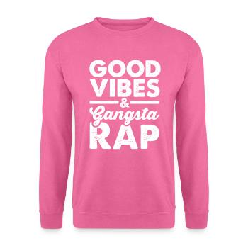 Gangsta Musik Deutschrap Rapper Hip Hop Rappen - Unisex Pullover - Pink - Vorne