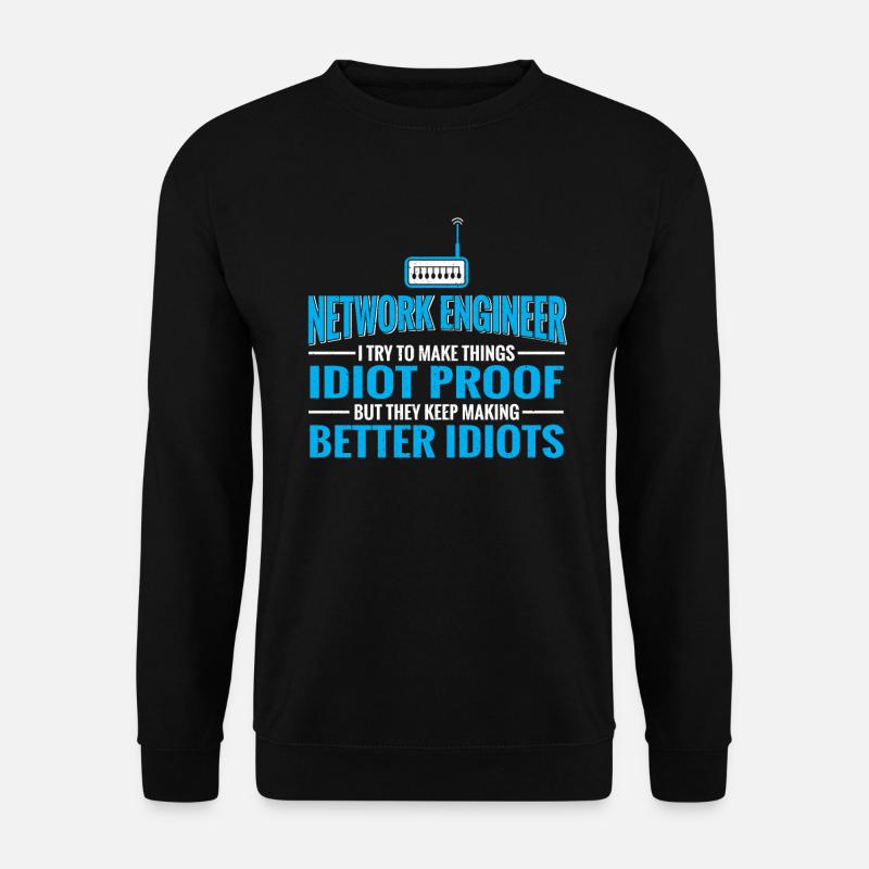 Network Technician Computer Science Network Technk IT - Unisex Sweatshirt - black
