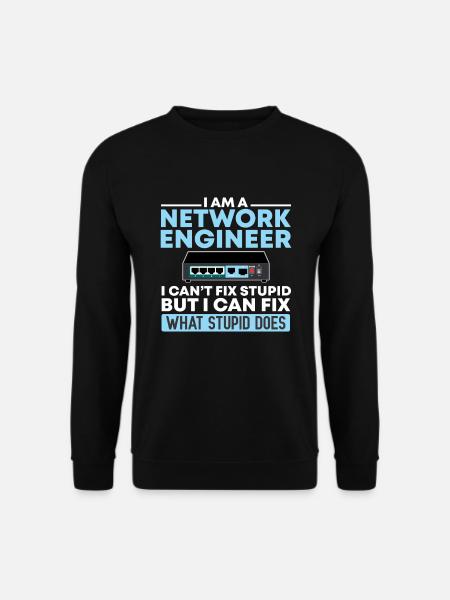 Netzwerktechniker Informatik Netzwerk Technk IT - Unisex Pullover - Schwarz