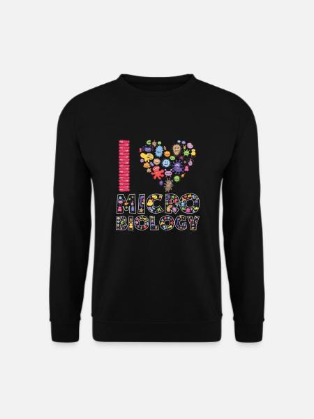 Mikrobiologie Biologie Student Biologe Labor - Unisex Pullover - Schwarz