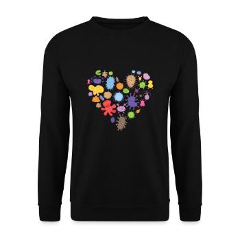 Microbiology Biology Student Biologist Laboratory - Unisex Sweatshirt - black - Front - Alina (178cm) & Michal (187cm)