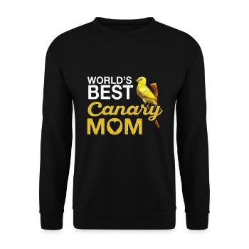 Kanarienvogel Vogel Haustier Kanarienvögel Vögel - Sweat-shirt Unisexe - noir - Devant - Alina (178cm) & Michal (187cm)