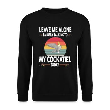 Nymphal Parakeet Bird Owner Bird Pet Birds - Unisex Sweatshirt - black - Front - Alina (178cm) & Michal (187cm)